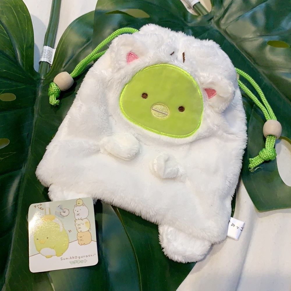 Cat Penguin? Drawstring Pouch • Sumikko Gurashi